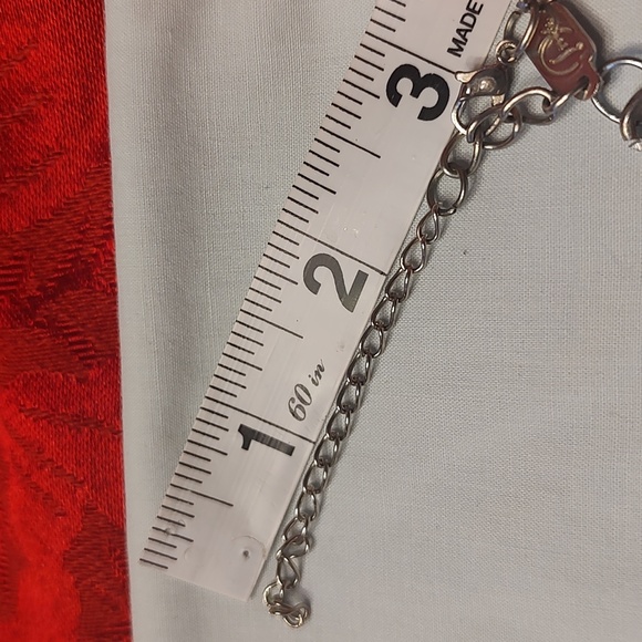 Fun rainbow bead statement necklace & Bright Pink Iridescent Layering Necklace - Picture 8 of 11